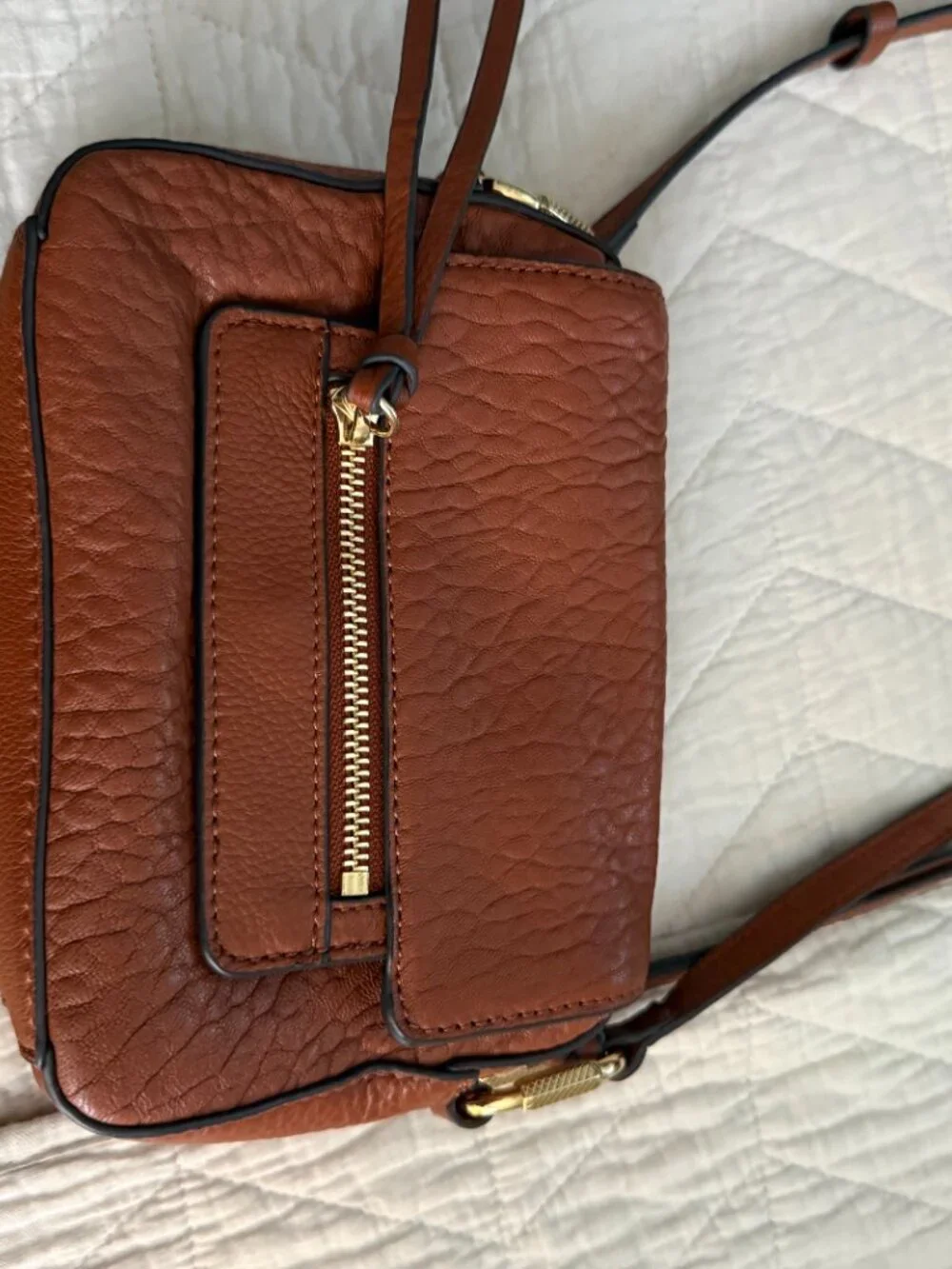 Leather cross body bag
